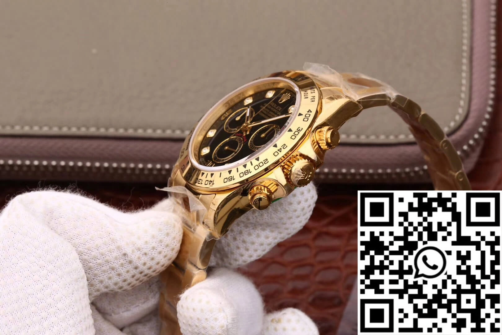 Rolex Daytona Cosmograph M116508-0008 JH Factory Diamonds Black Dial