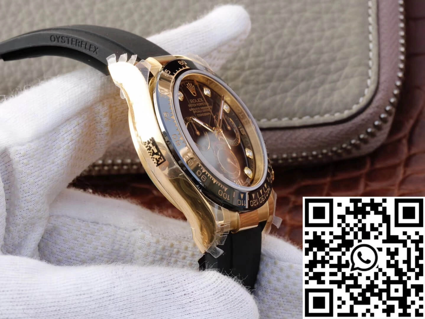 Rolex Daytona Cosmograph M116518ln-0046 JH Factory Diamond Black Dial