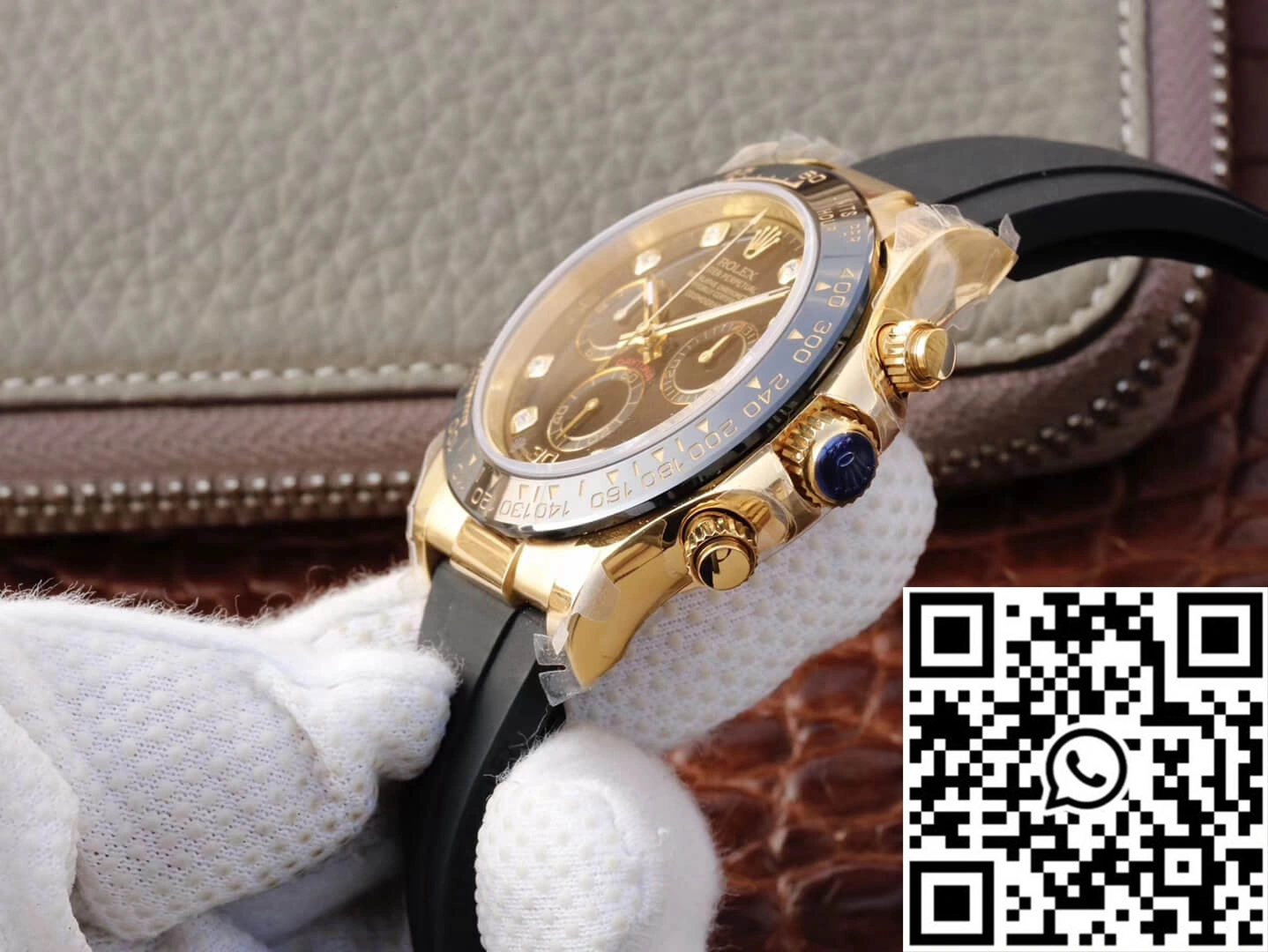 Rolex Daytona Cosmograph M116518ln-0046 JH Factory Diamond Black Dial