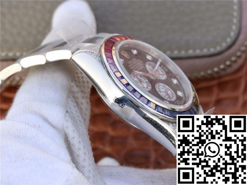 Rolex Daytona Cosmograph Rainbow 116595RBOW BL Factory Black Dial
