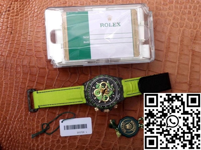 Rolex Daytona Cosmos Chronograph Carbon Fiber Edition Green Exploded Dragon Dial