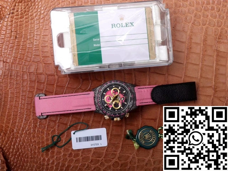 Rolex Daytona Cosmos Chronograph Carbon Fiber Edition Pink Exploded Dragon Dial
