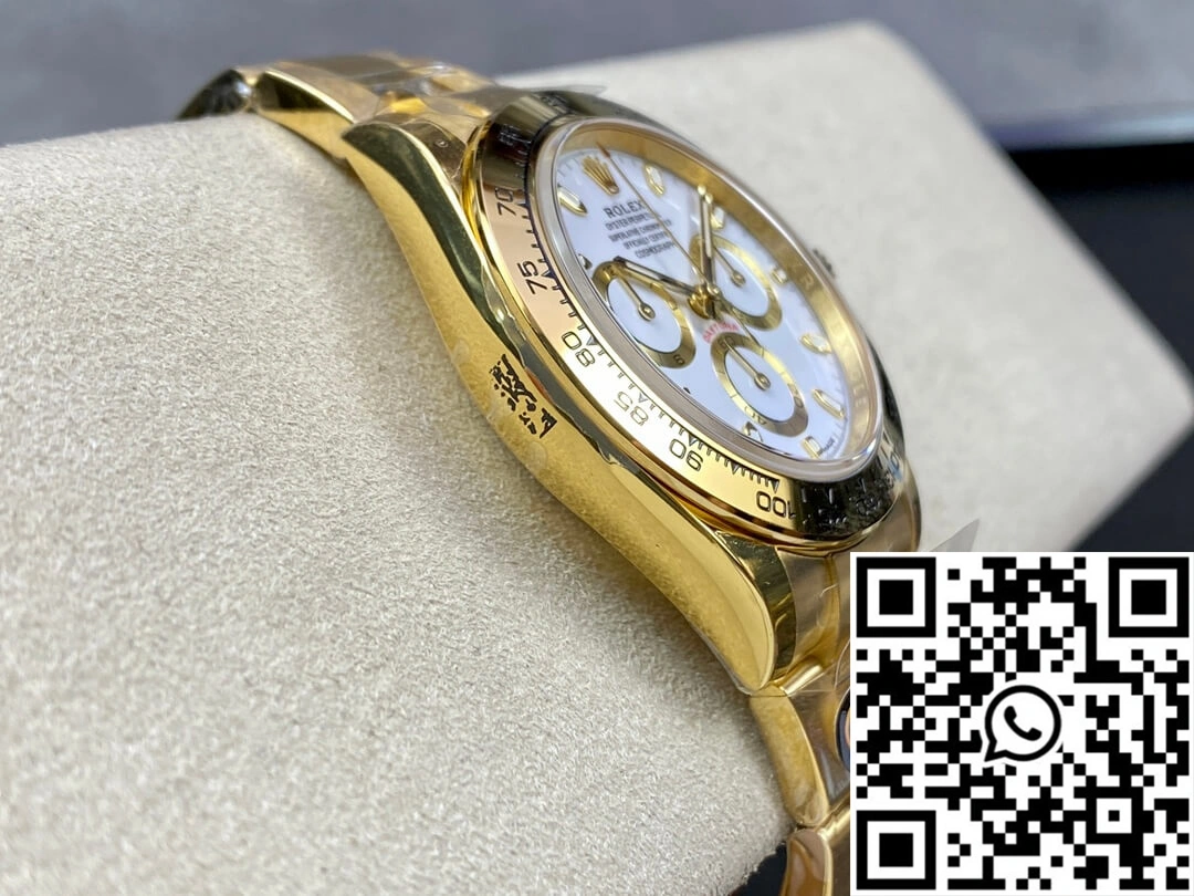 Rolex Daytona M116508-0001 BT Factory Yellow Gold White Dial