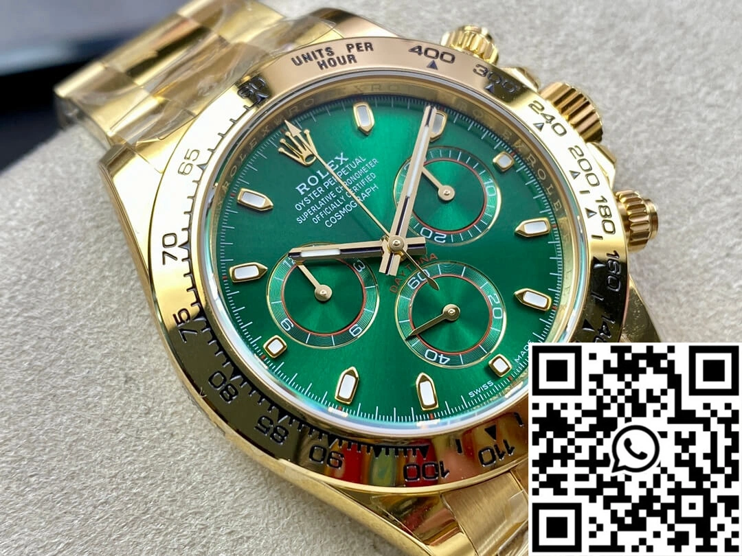 Rolex Daytona M116508-0013 BT Factory Yellow Gold Green Dial