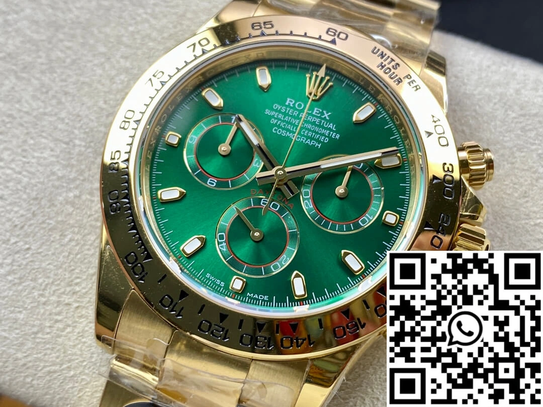 Rolex Daytona M116508-0013 BT Factory Yellow Gold Green Dial
