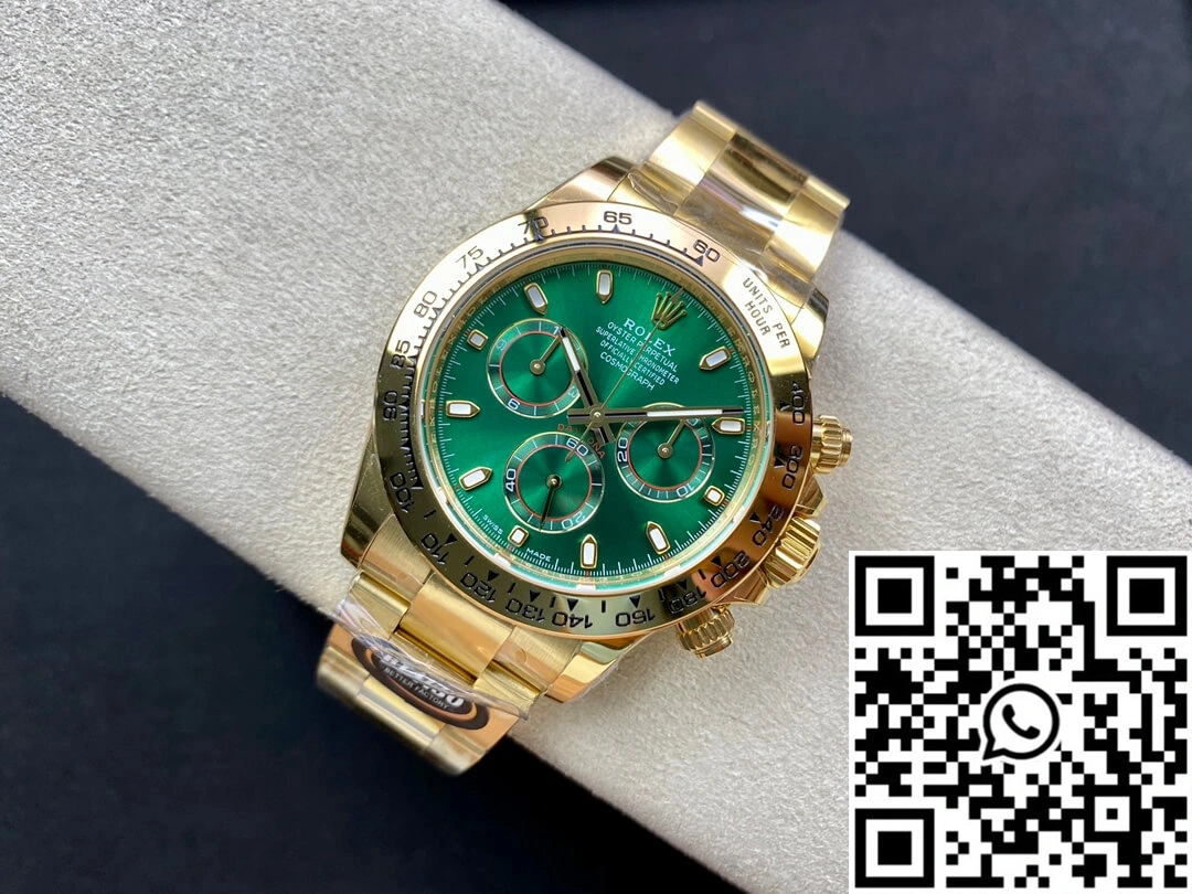 Rolex Daytona M116508-0013 BT Factory Yellow Gold Green Dial