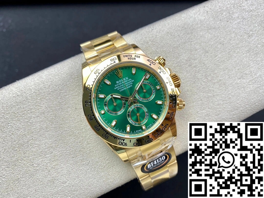 Rolex Daytona M116508-0013 BT Factory Yellow Gold Green Dial