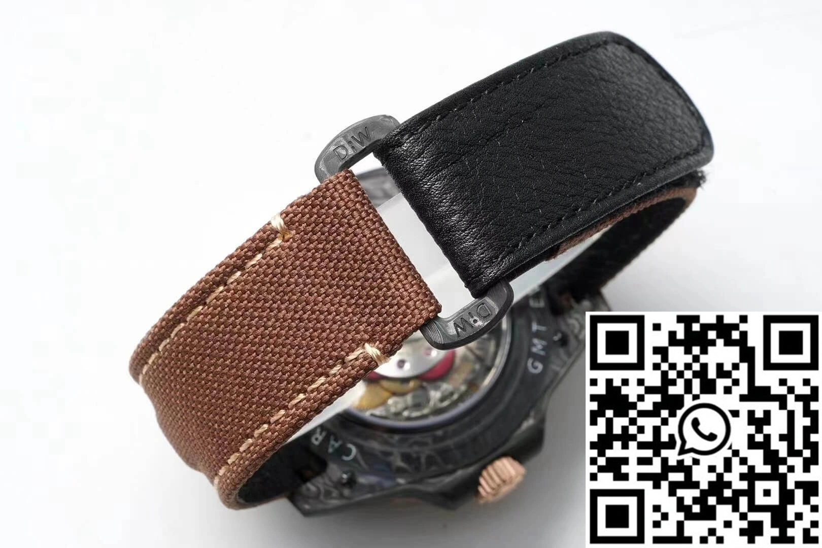 Rolex GMT-MASTER II Diw Carbon Fiber Brown Fabric Strap