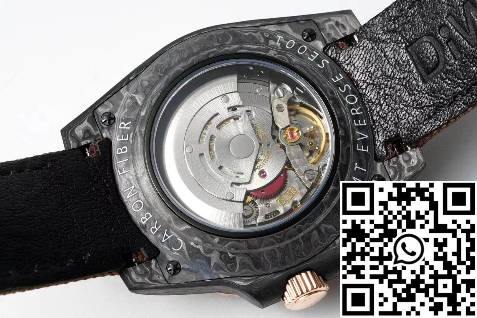 Rolex GMT-MASTER II Diw Carbon Fiber Brown Fabric Strap