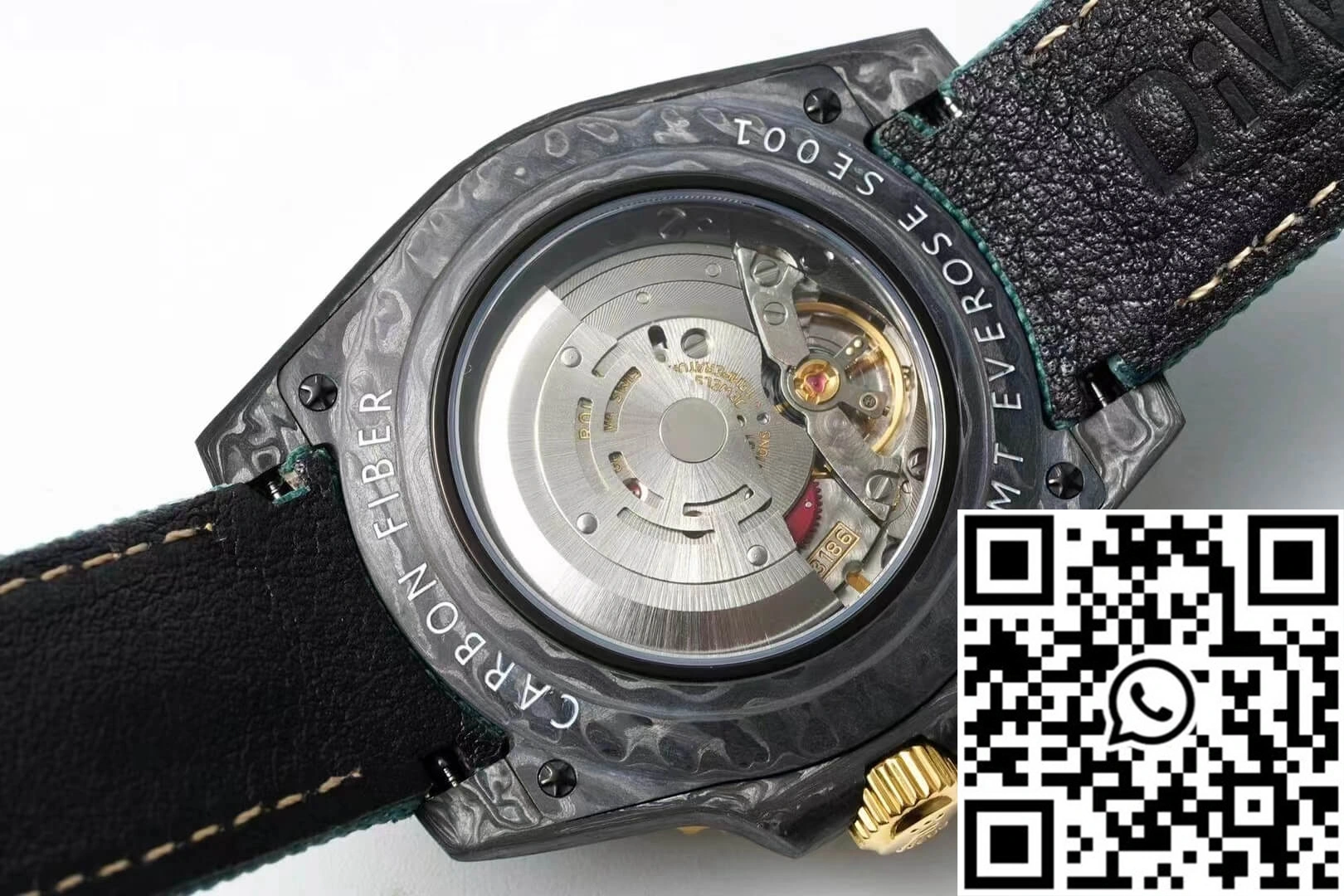 Rolex GMT-MASTER II Diw Carbon Fiber Case Green Fabric Strap