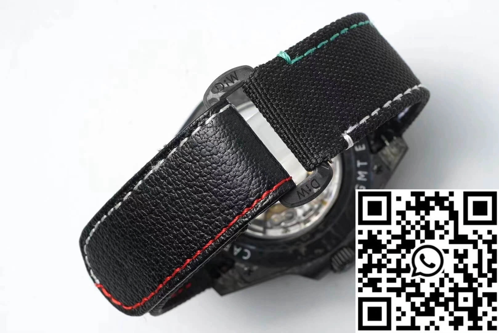 Rolex GMT-MASTER II Diw Carbon Fiber Color Dial Black Fabric Strap