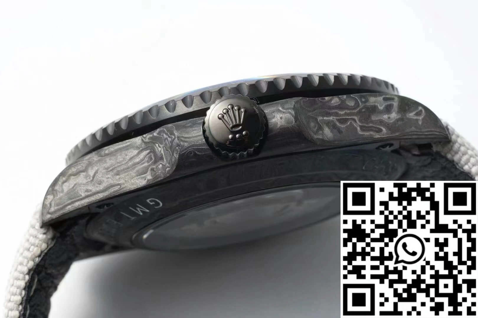 Rolex GMT-MASTER II Diw Carbon Fiber Dial Fabric Strap
