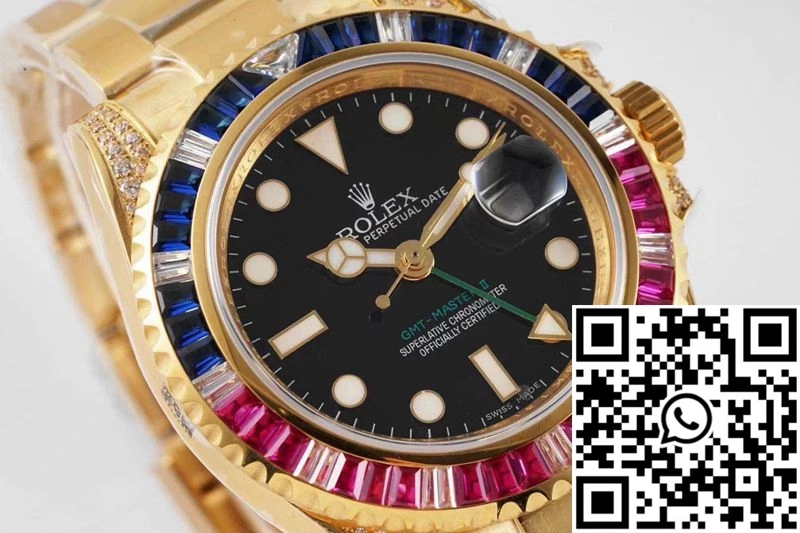 Rolex GMT Master II 116758 SAru-78208 ROF Factory Black Dial