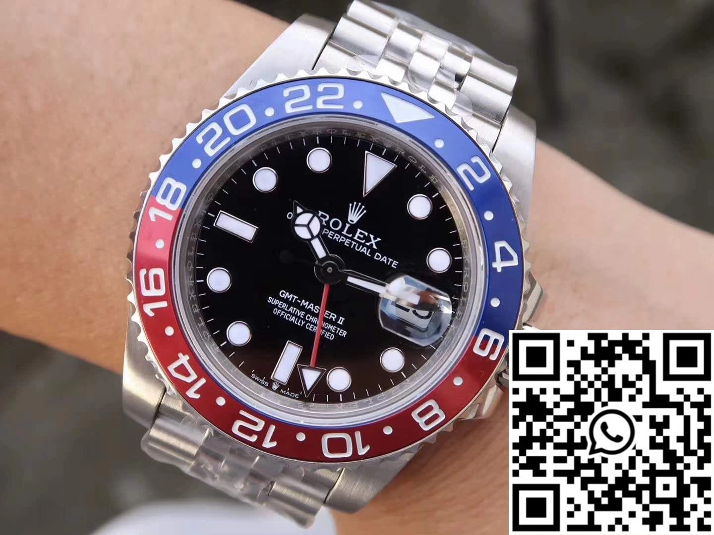 Rolex GMT Master II 126710BLRO GM Factory Black Dial