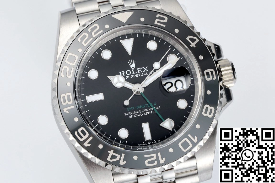 Rolex GMT Master II M126710GRNR-0001 Clean Factory Bruce Wayne Black Dial