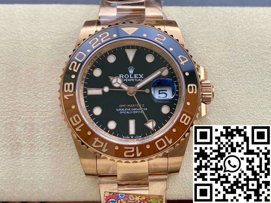 Rolex GMT Master II M126715CHNR-0001 Clean Factory Rose Gold