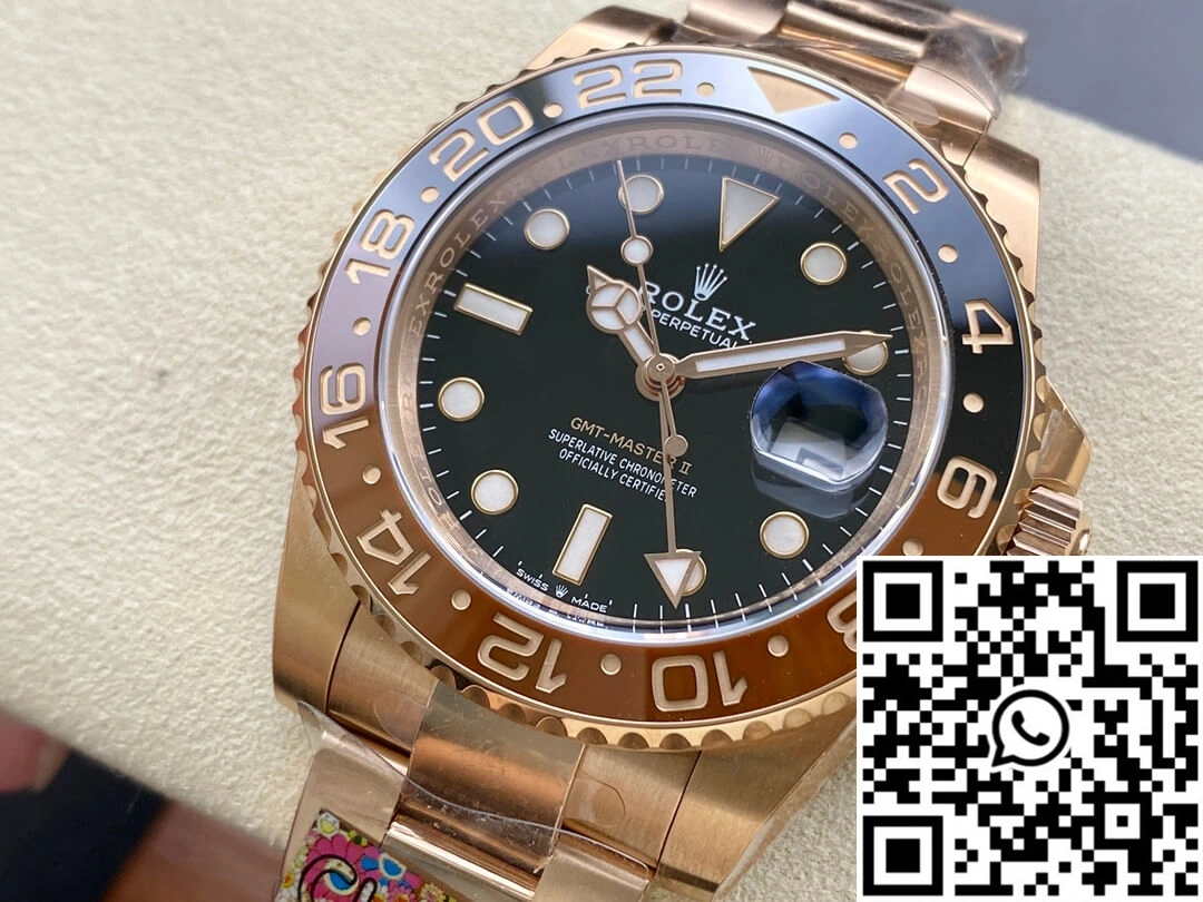 Rolex GMT Master II M126715CHNR-0001 Clean Factory Rose Gold