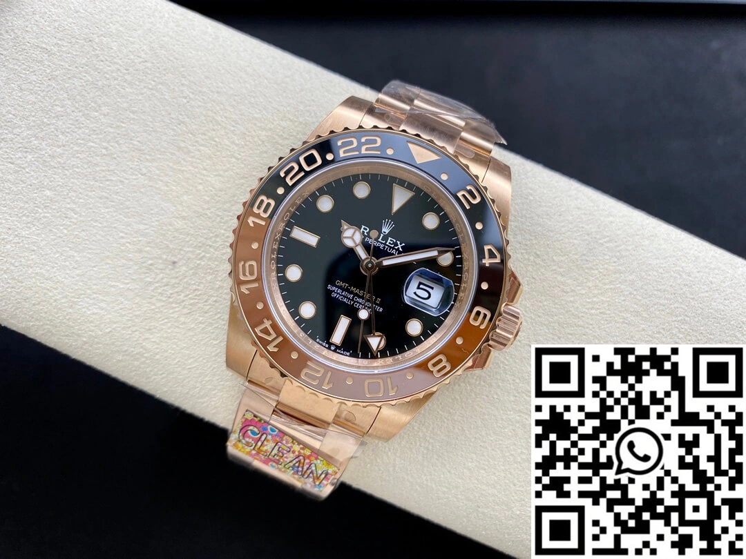 Rolex GMT Master II M126715CHNR-0001 Clean Factory Rose Gold