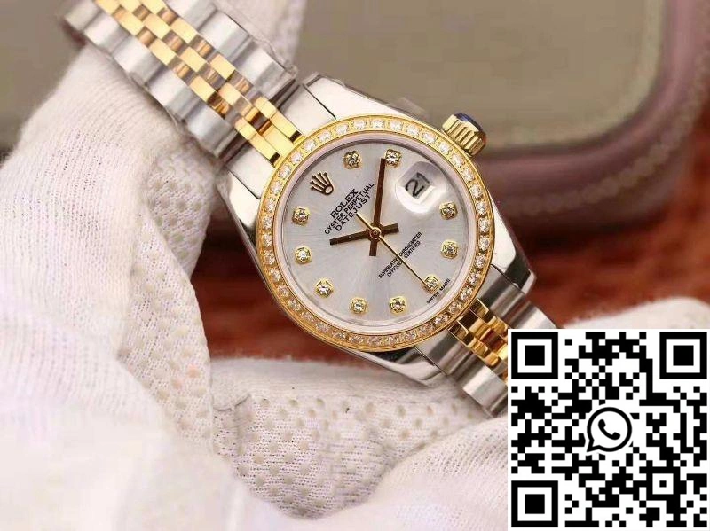 Rolex Lady Datejust 18K Yellow Gold 28MM Silver Dial