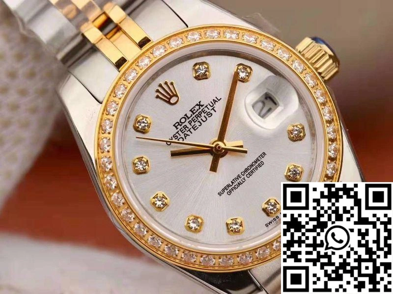 Rolex Lady Datejust 18K Yellow Gold 28MM Silver Dial