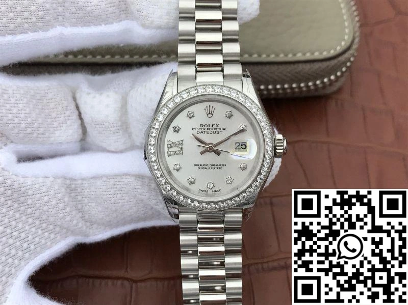 Rolex Lady Datejust 279136RBR 28mm Silver Dial