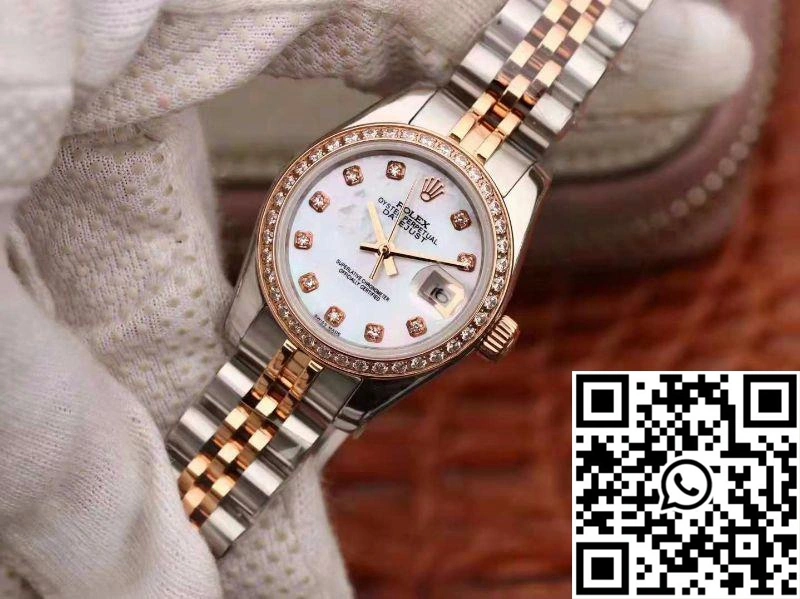 Rolex Lady Datejust Two Tone Bracelet 28MM Enamel Dial