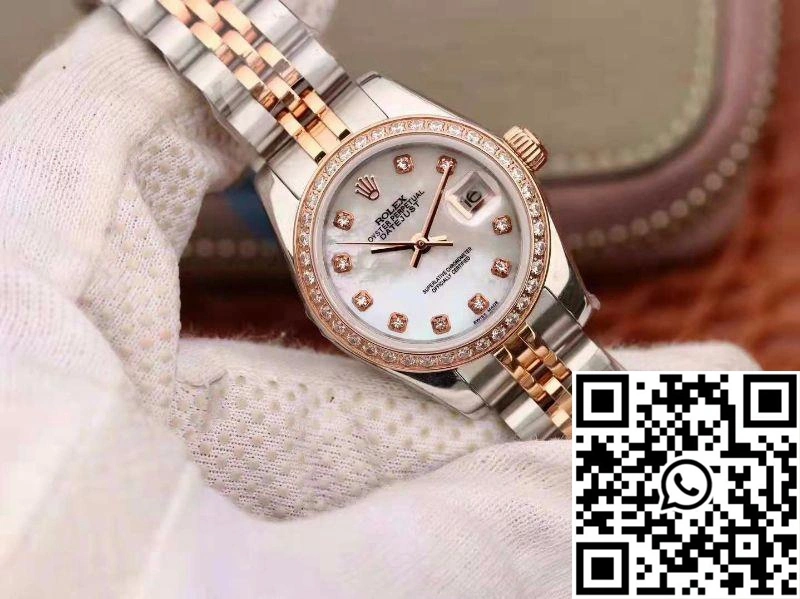 Rolex Lady Datejust Two Tone Bracelet 28MM Enamel Dial