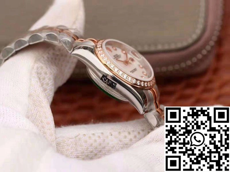 Rolex Lady Datejust Two Tone Bracelet 28MM Enamel Dial