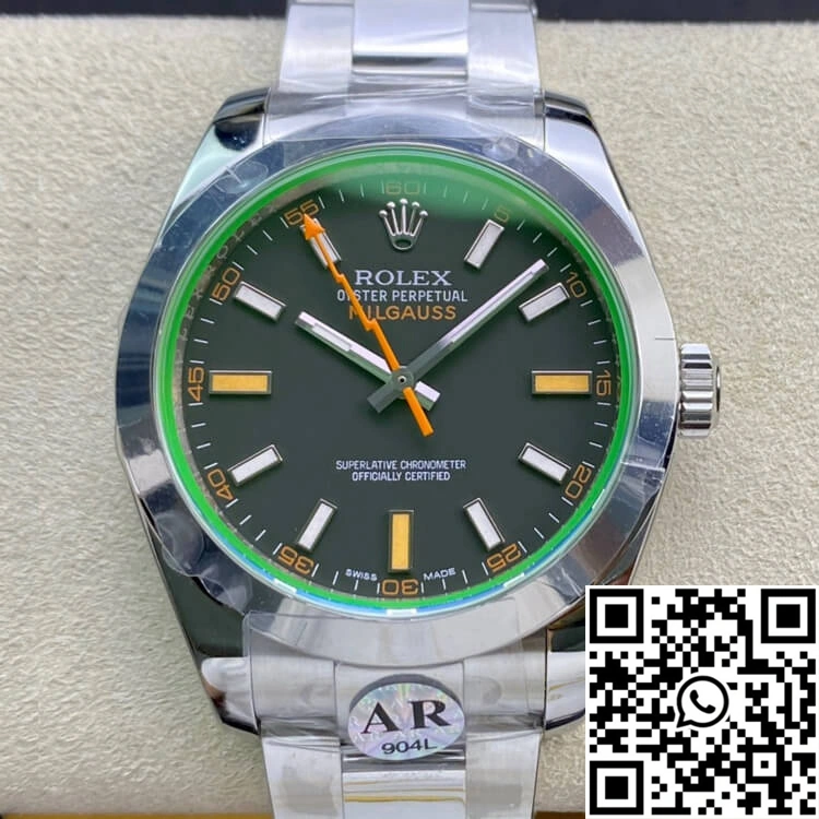 Rolex Milgauss 116400GV AR Factory Black Dial