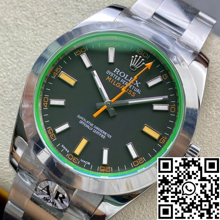 Rolex Milgauss 116400GV AR Factory Black Dial