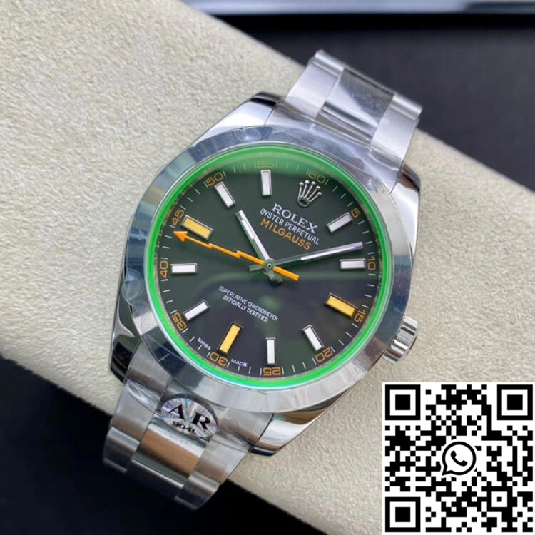 Rolex Milgauss 116400GV AR Factory Black Dial