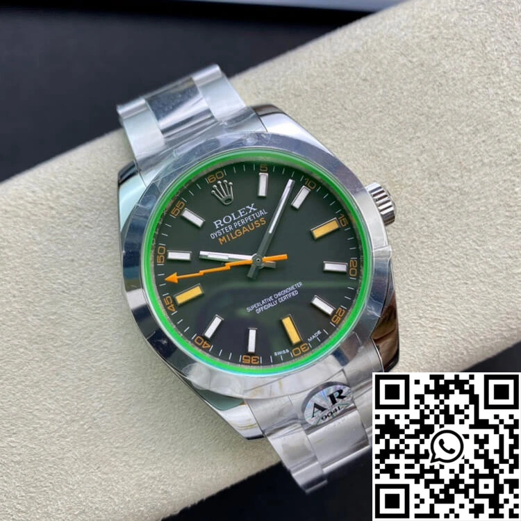 Rolex Milgauss 116400GV AR Factory Black Dial