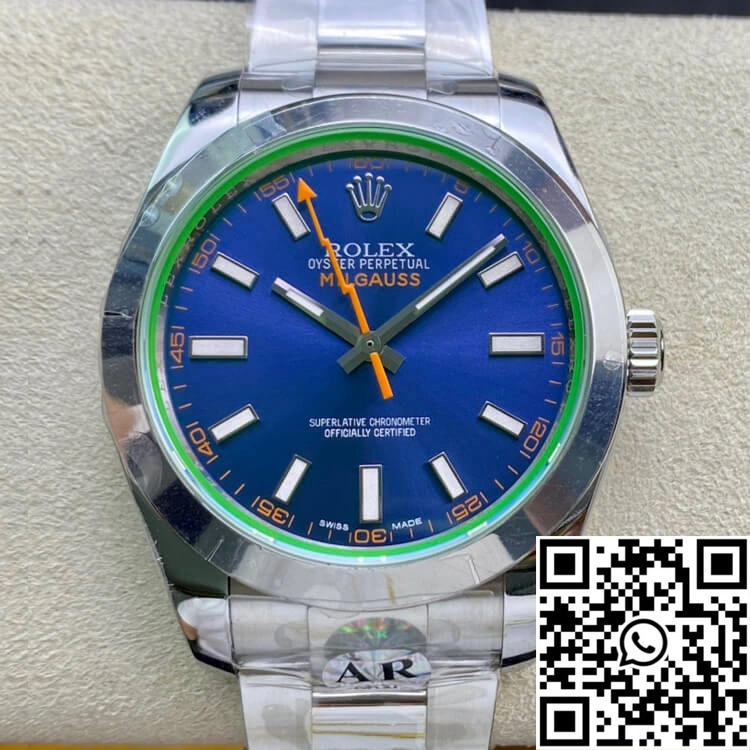 Rolex Milgauss 116400GV AR Factory Blue Dial