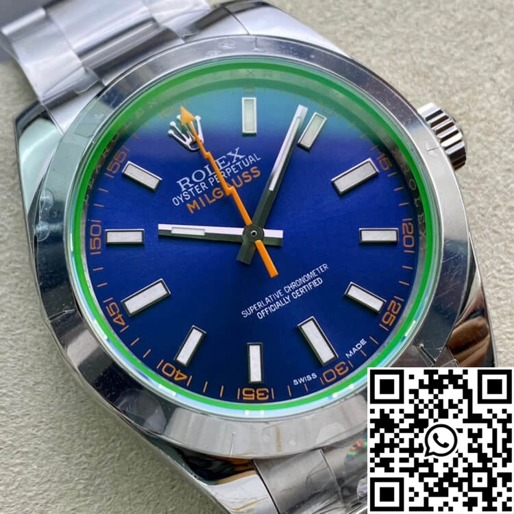 Rolex Milgauss 116400GV AR Factory Blue Dial