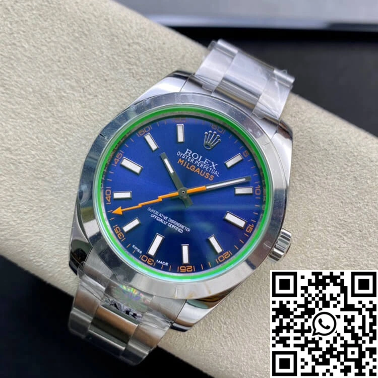 Rolex Milgauss 116400GV AR Factory Blue Dial