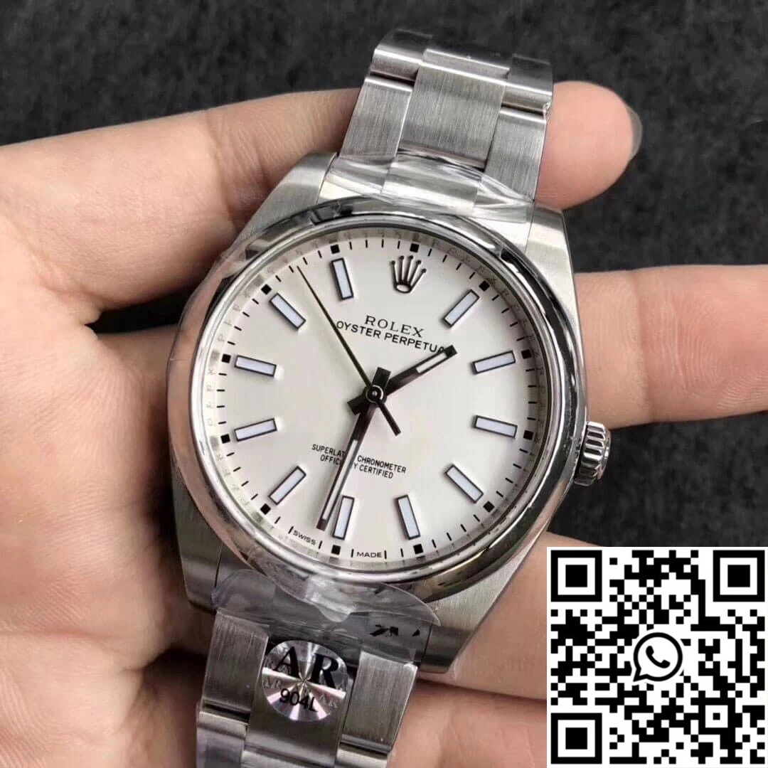 Rolex Oyster Perpetual 114300 39MM AR Factory White Dial