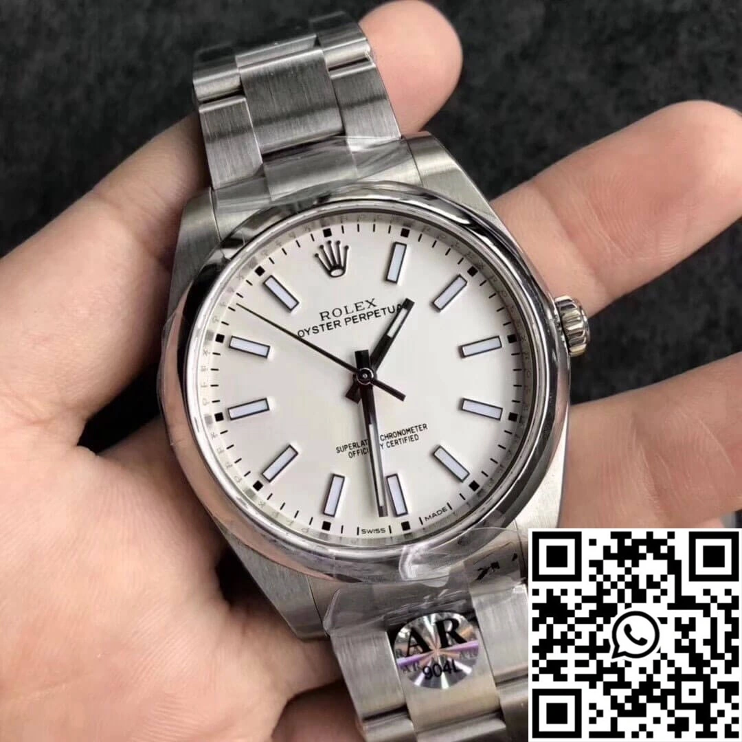Rolex Oyster Perpetual 114300 39MM AR Factory White Dial
