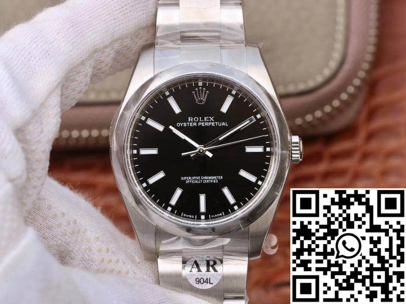Rolex Oyster Perpetual 114300 39mm AR Factory Black Dial