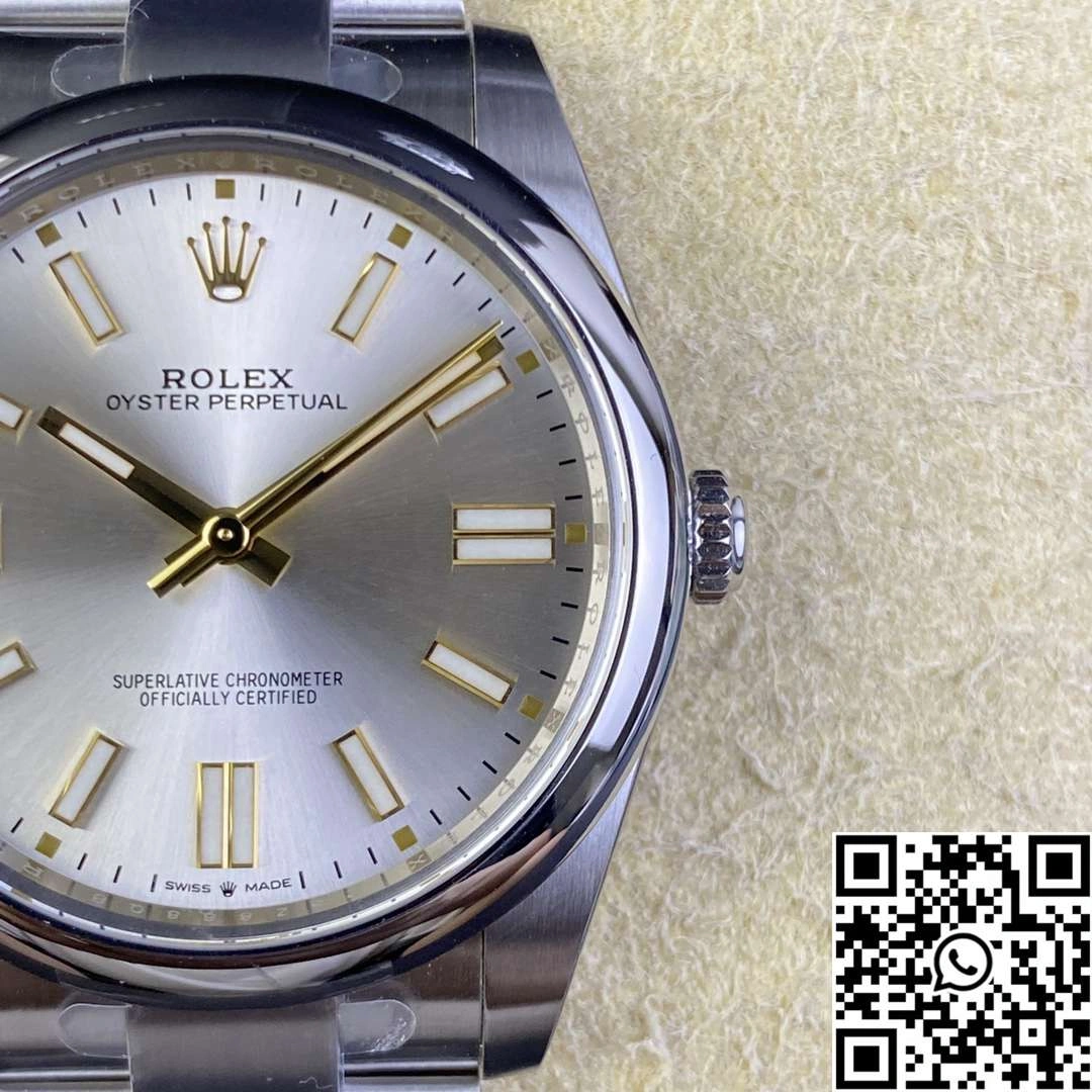 Rolex Oyster Perpetual M124300-0001 41MM Clean Factory Silver Dial