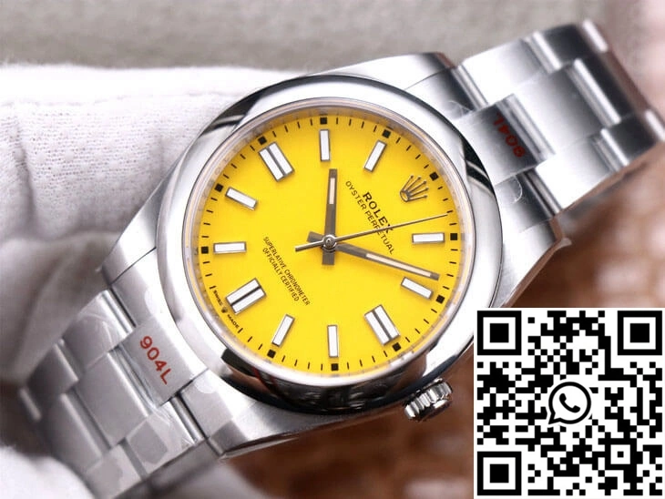 Rolex Oyster Perpetual M124300-0004 41MM EW Factory Yellow Dial