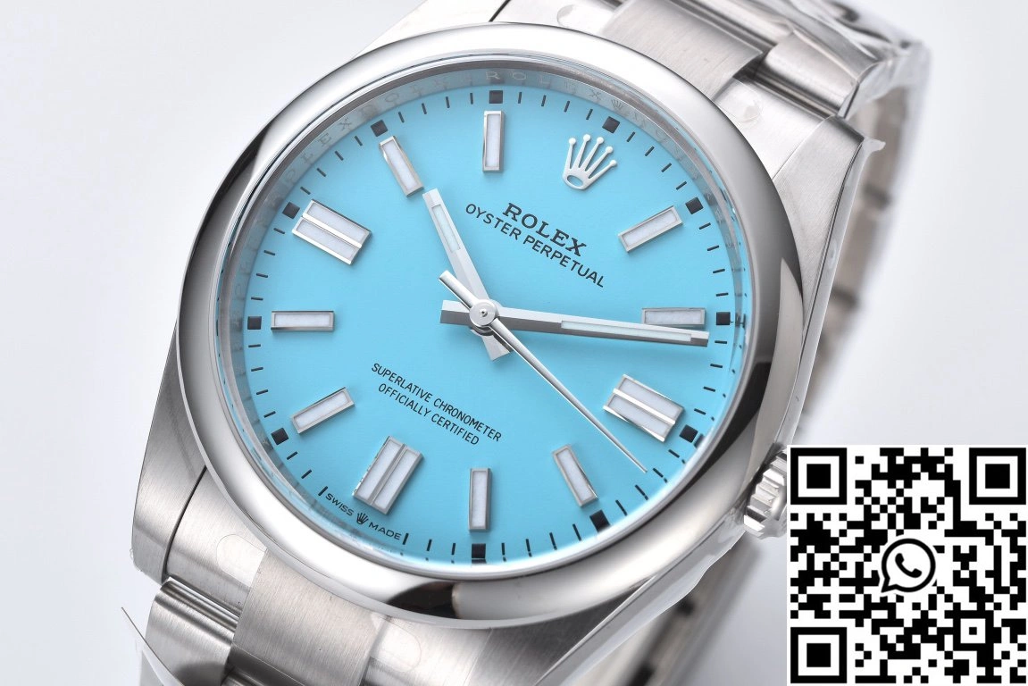 Rolex Oyster Perpetual M124300-0006 41MM Clean Factory Turquoise Blue Dial