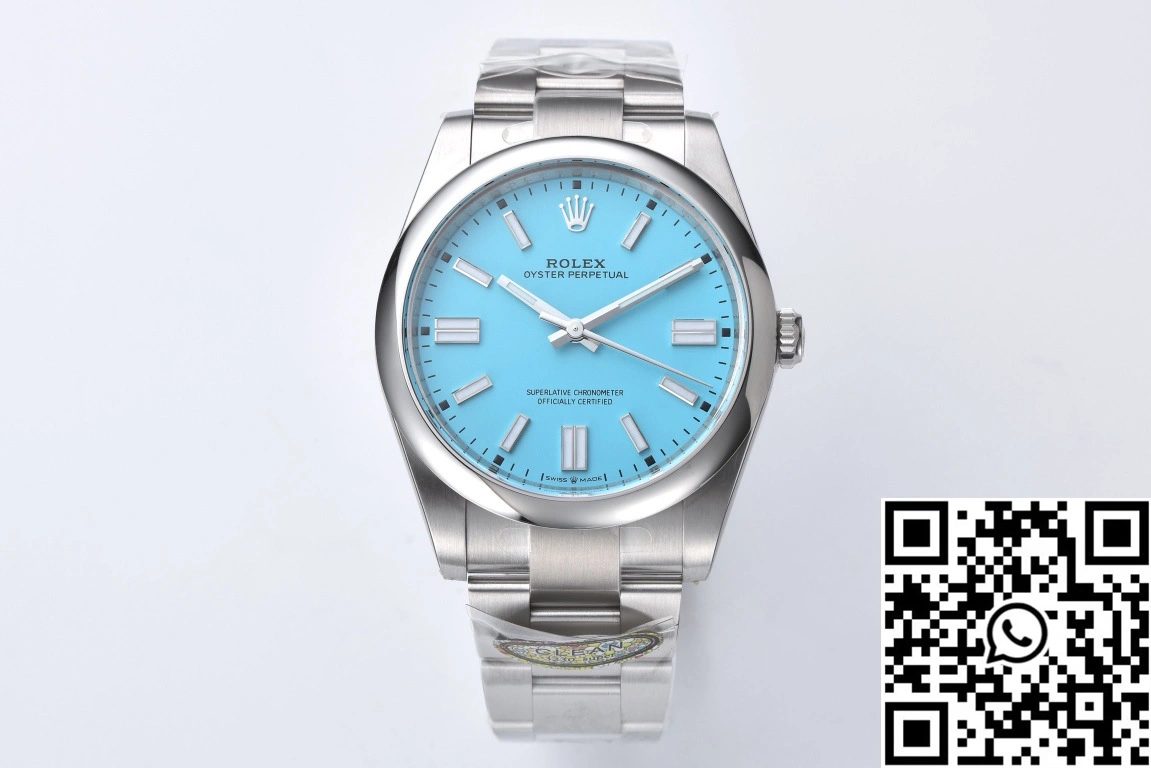 Rolex Oyster Perpetual M124300-0006 41MM Clean Factory Turquoise Blue Dial