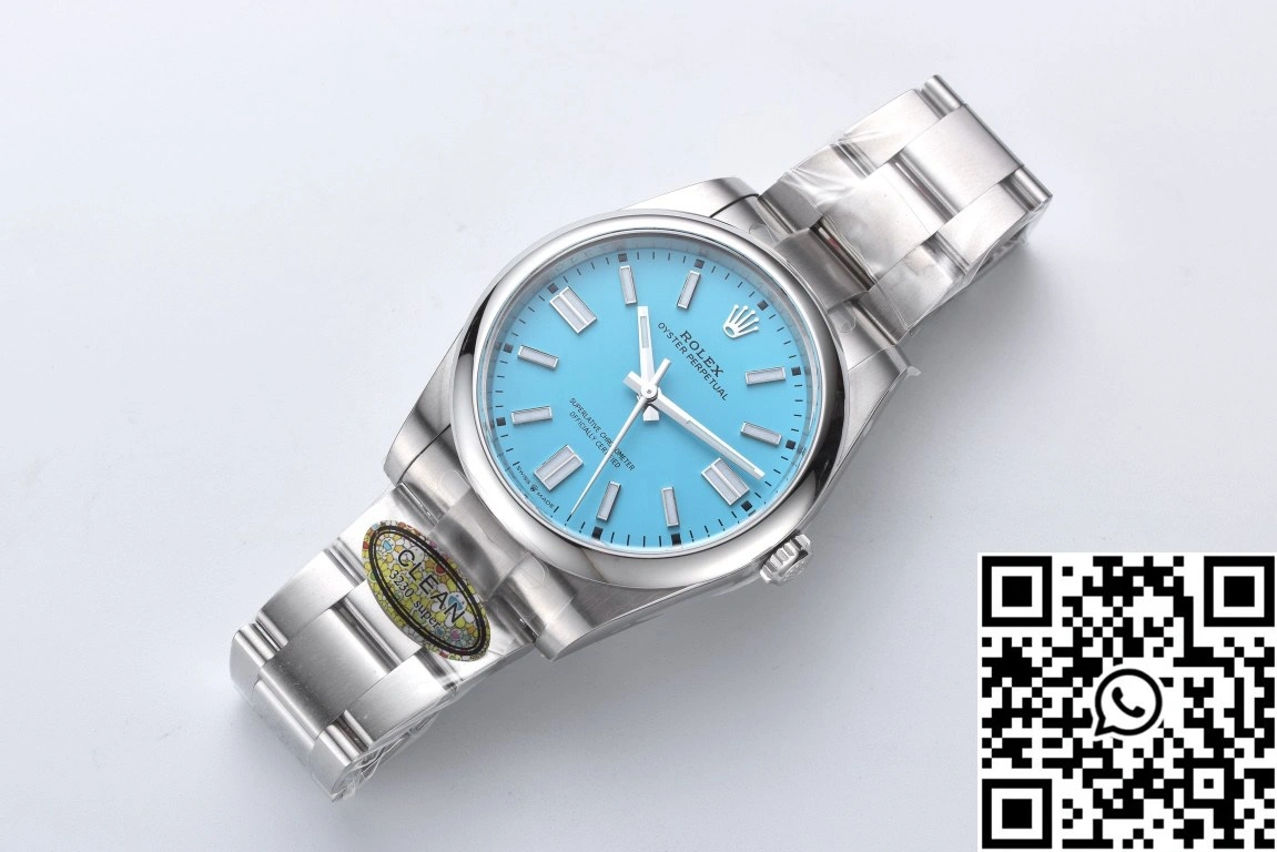 Rolex Oyster Perpetual M124300-0006 41MM Clean Factory Turquoise Blue Dial