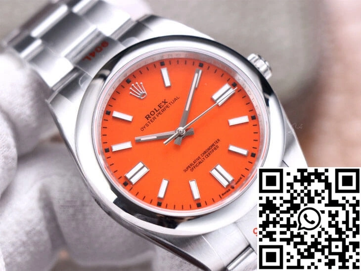 Rolex Oyster Perpetual M124300-0007 41MM EW Factory Coral Red Dial