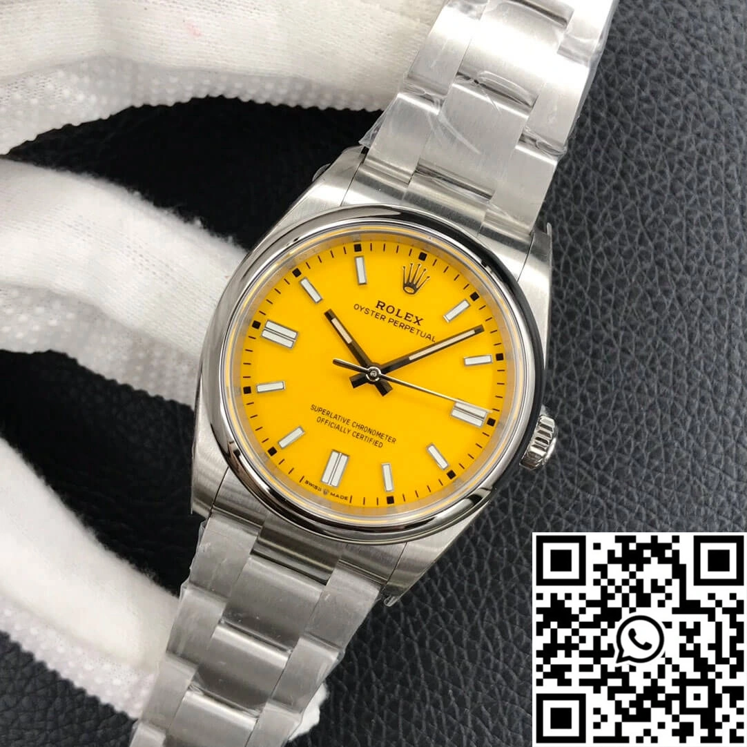 Rolex Oyster Perpetual M126000-0004 36MM EW Factory Yellow Dial