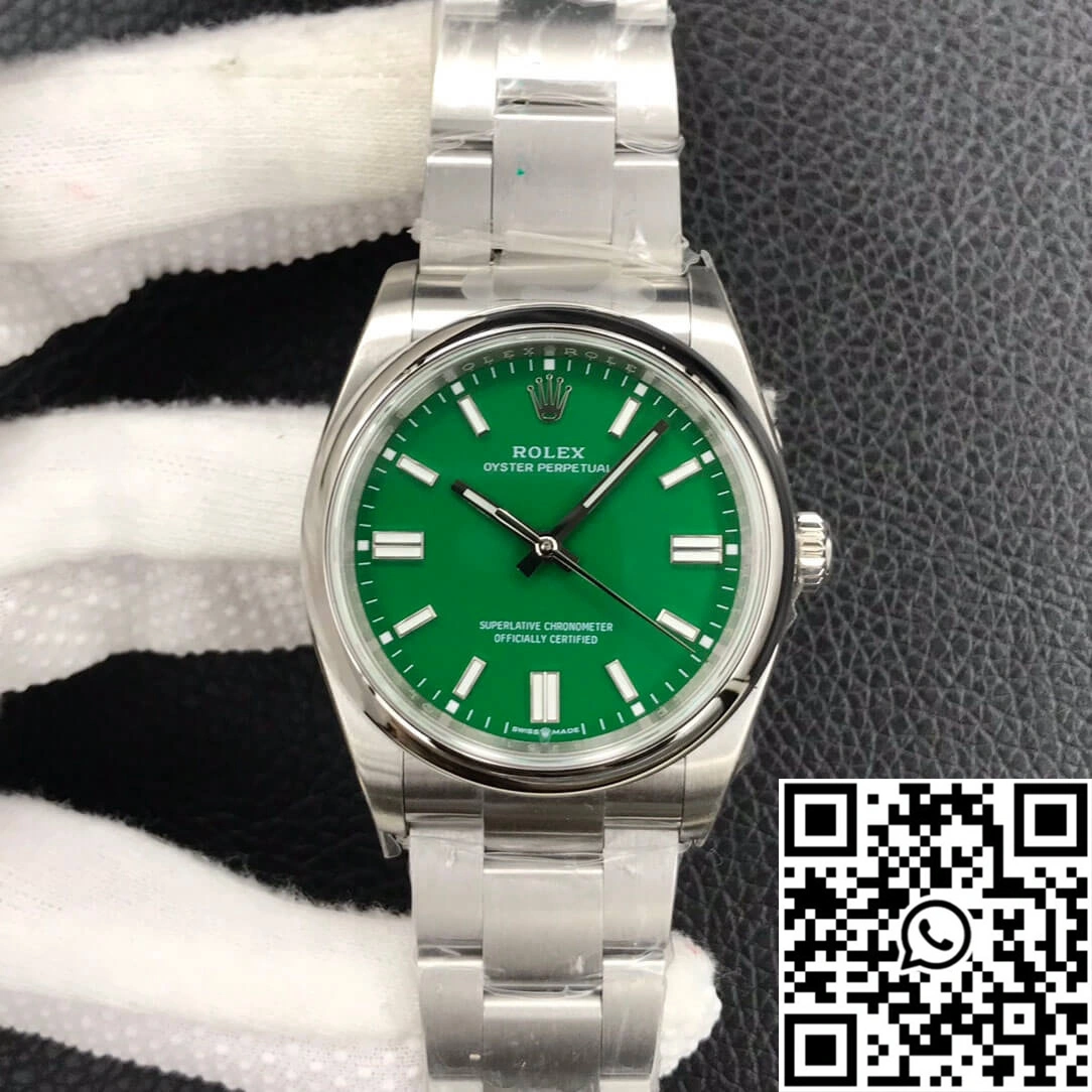 Rolex Oyster Perpetual M126000-0005 36MM EW Factory Green Dial