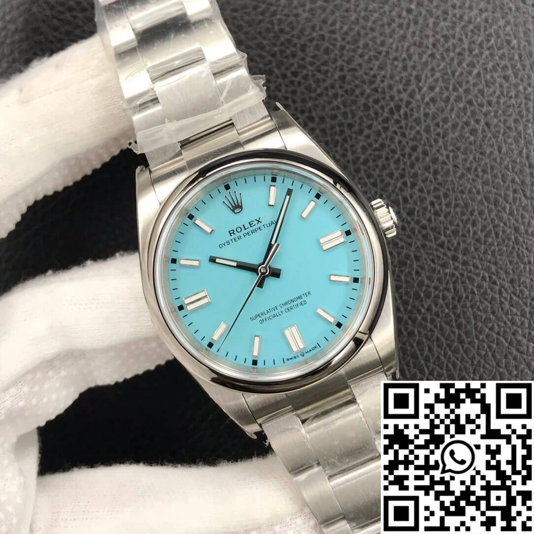 Rolex Oyster Perpetual M126000-0006 36MM EW Factory Turquoise Blue Dial