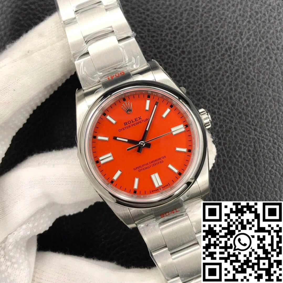 Rolex Oyster Perpetual M126000-0007 36MM EW Factory Coral Red Dial