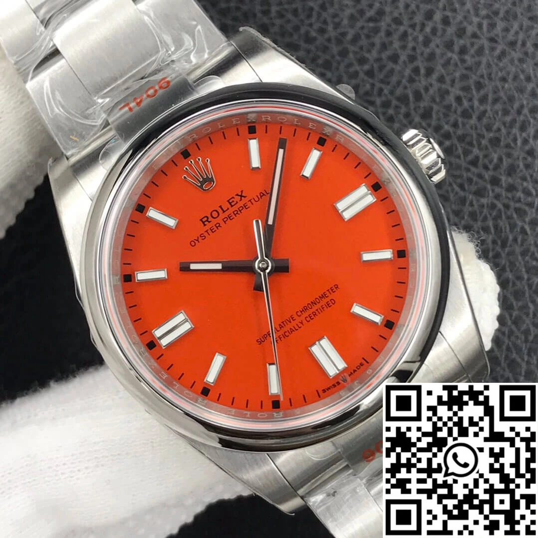 Rolex Oyster Perpetual M126000-0007 36MM EW Factory Coral Red Dial