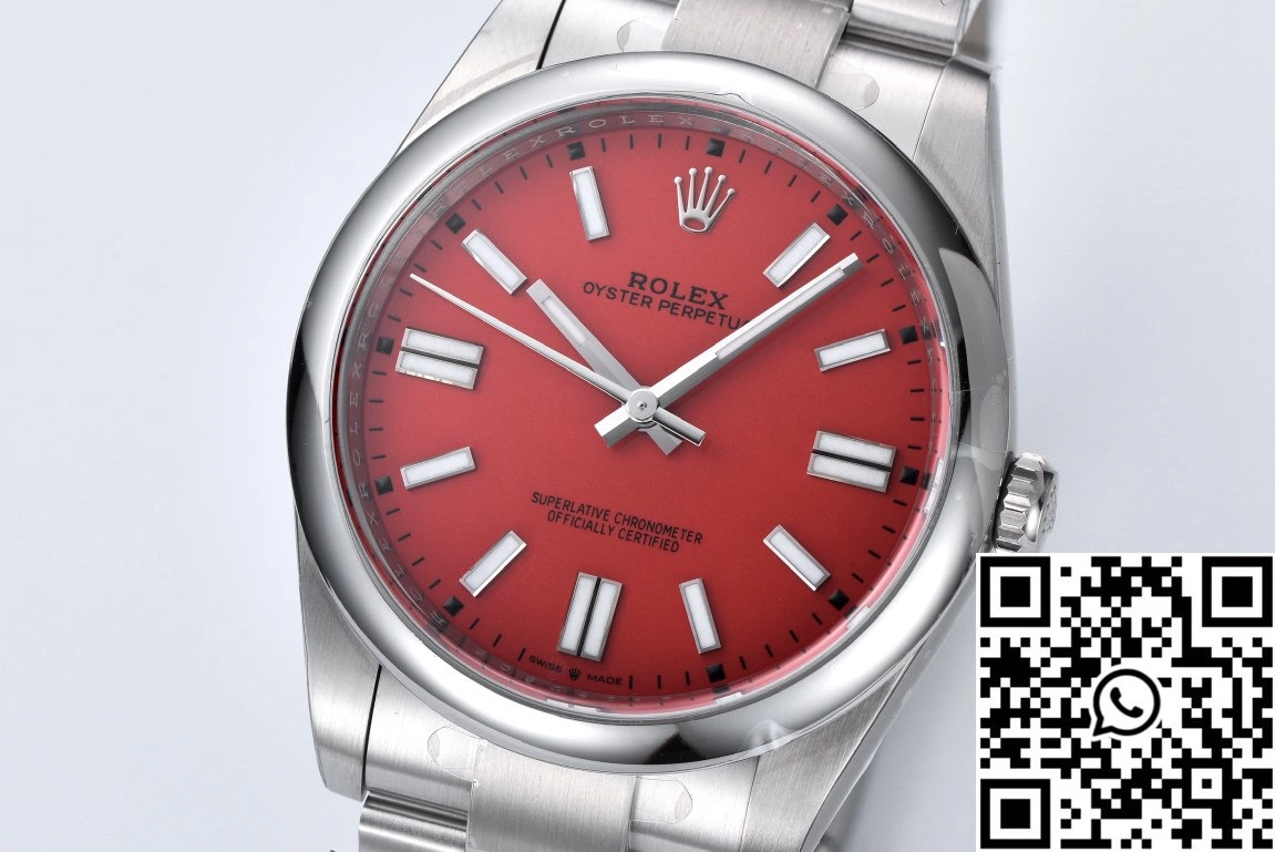 Rolex Oyster Perpetual M126000-0007 41MM Clean Factory Red Dial